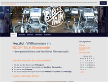 Tablet Screenshot of bodytalk-bielefeld.de